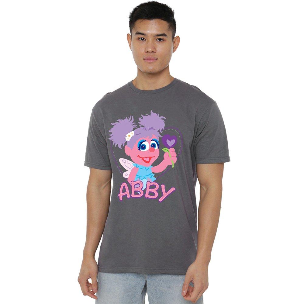 Grey - Sesame Street - Sesame Street Flat Abby T Shirt Charcoal - 1