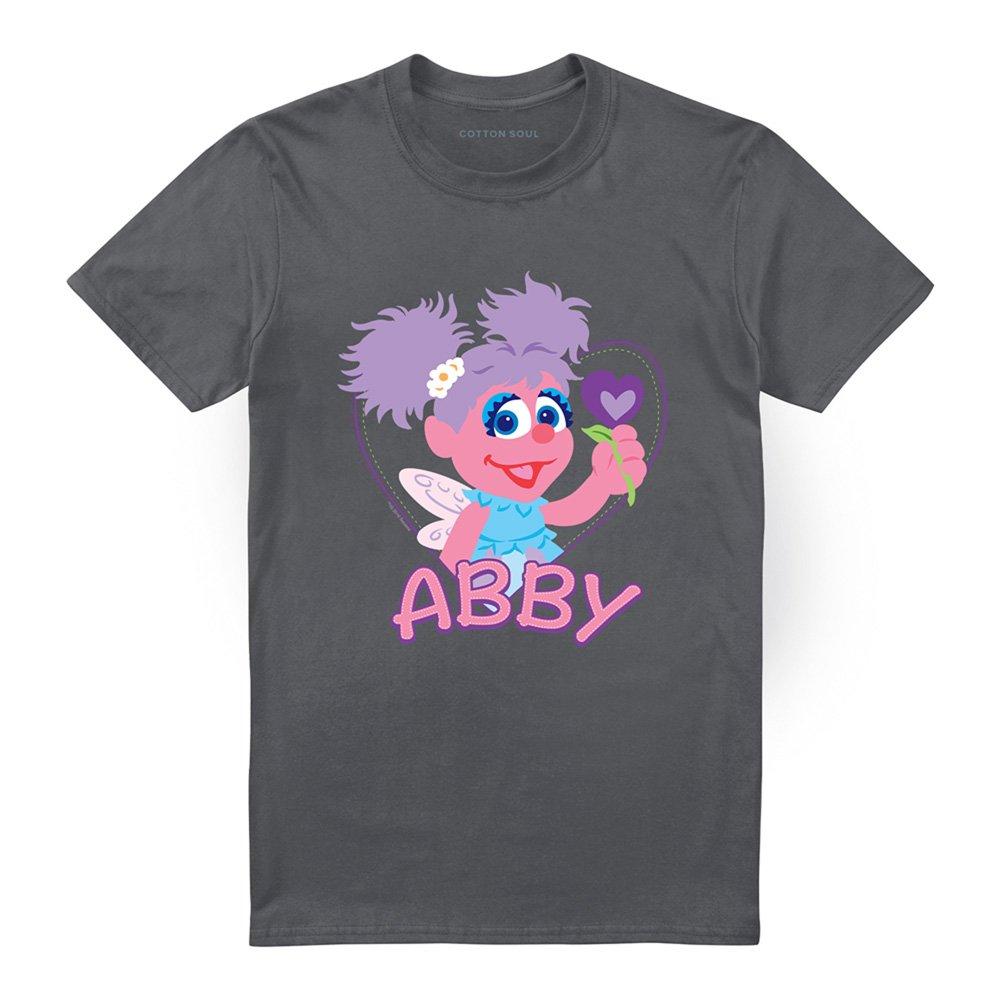 Grey - Sesame Street - Sesame Street Flat Abby T Shirt Charcoal - 4
