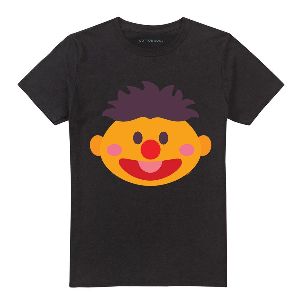 Black - Sesame Street - Sesame Street Ernie Kawaii Face T Shirt Black - 4