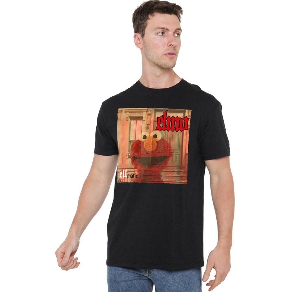 Sesame Street Men's Elmo Ellmatic T Shirt Black - M