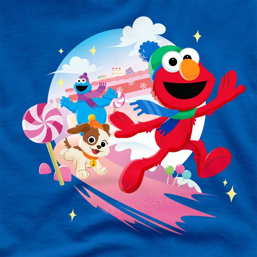 Blue - Sesame Street - Sesame Street Christmas Holiday Cheer With Elmo T - 2