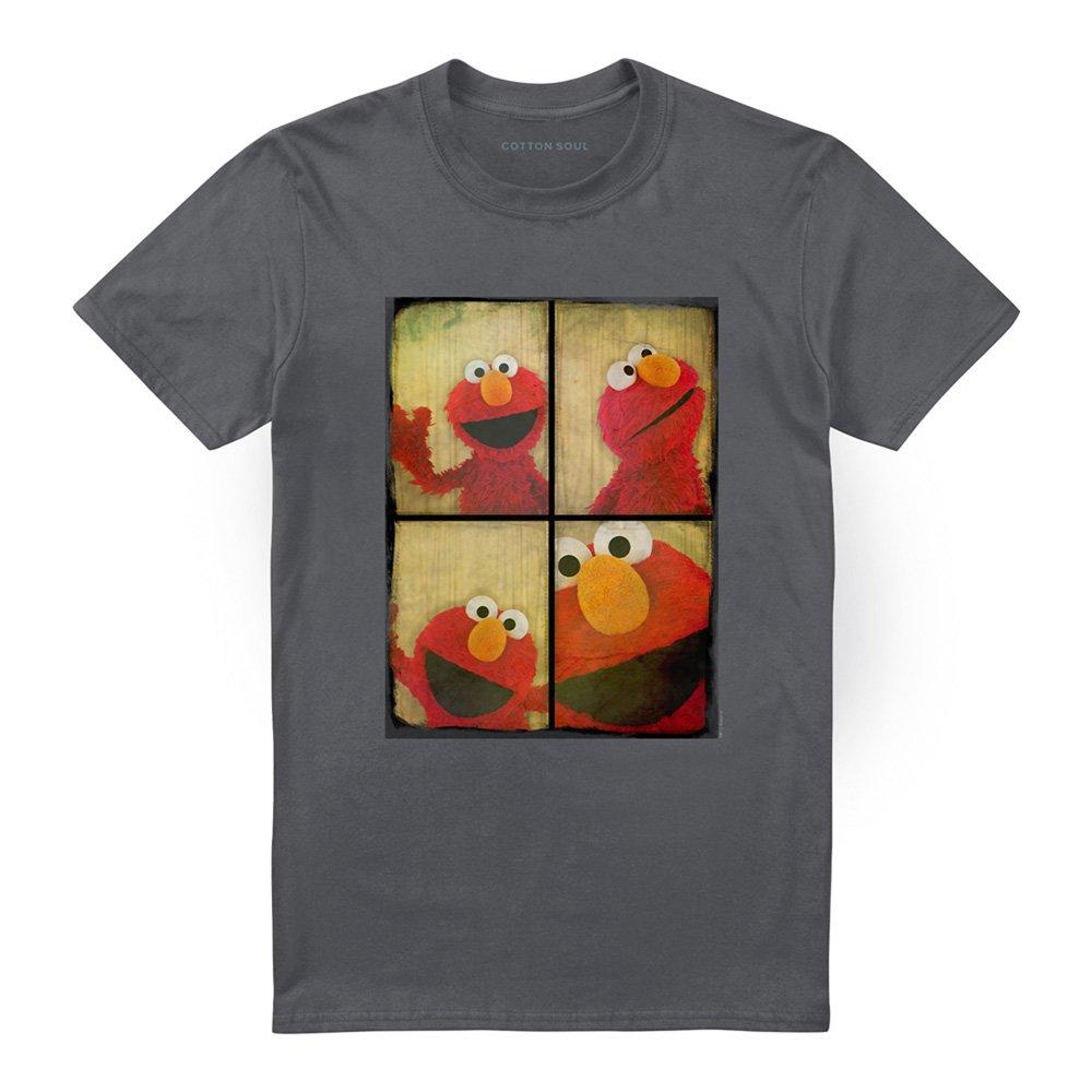 Grey - Sesame Street - Sesame Street Photo Booth Elmo T Shirt Charcoal - 4
