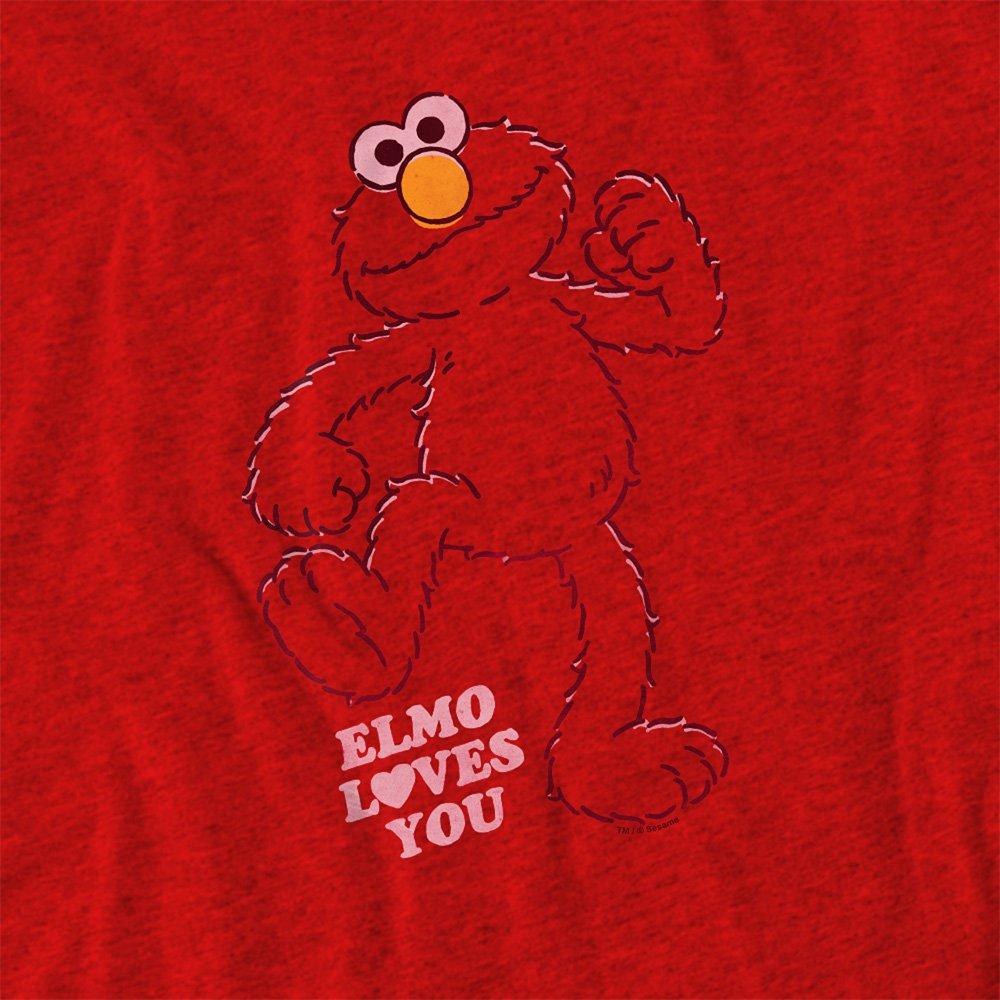 Red - Sesame Street - Sesame Street Elmo Loves You T-Shirt Red - 2