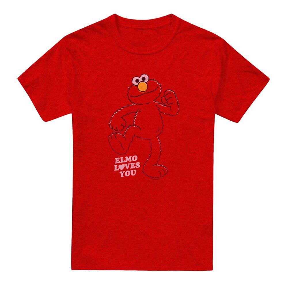 Red - Sesame Street - Sesame Street Elmo Loves You T-Shirt Red - 4