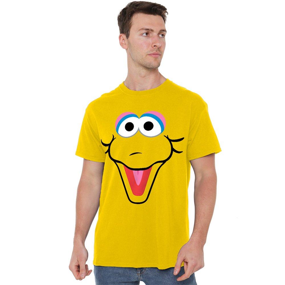 Yellow - Sesame Street - Sesame Street Big Bird Eyes T Shirt Yellow - 1