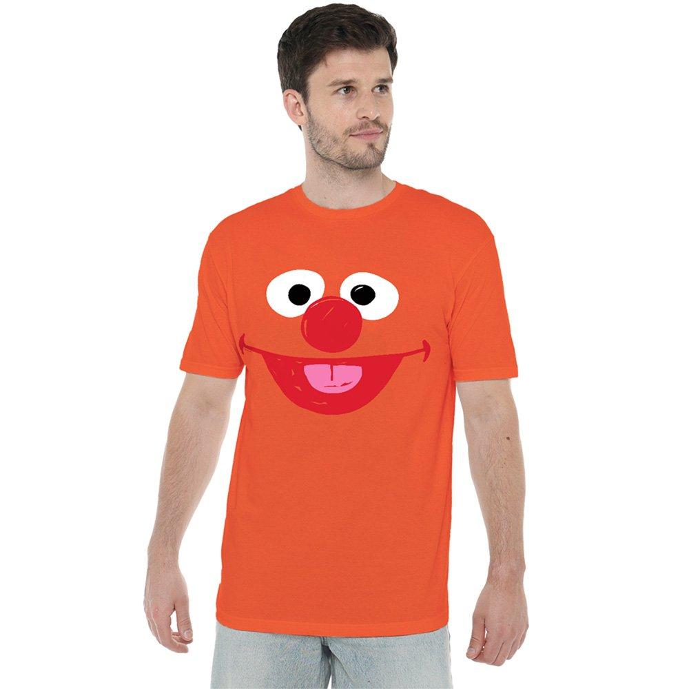Orange - Sesame Street - Sesame Street Ernie Crayon Sketch T Shirt Orange - 1