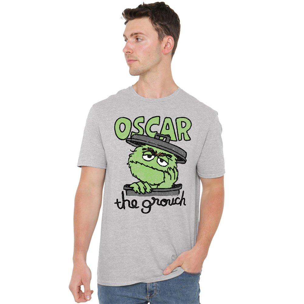 Grey - Sesame Street - Sesame Street Canned Grouch T Shirt Athletic Heat - 1