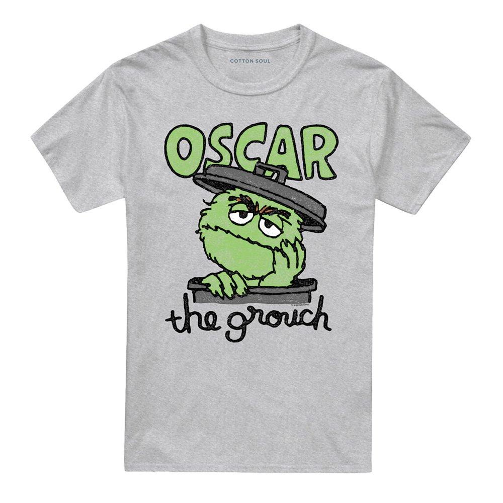Grey - Sesame Street - Sesame Street Canned Grouch T Shirt Athletic Heat - 4