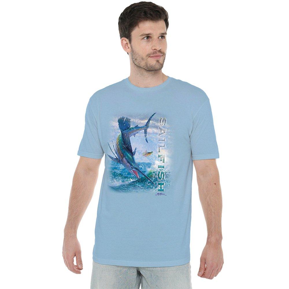Blue - Other - Wildlife Leaping Sailfish T Shirt Light Blue - 1