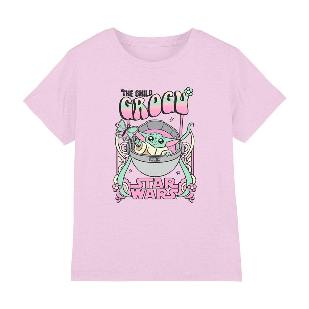 Other Star Wars Grogu Festival Kids T-Shirt Pink