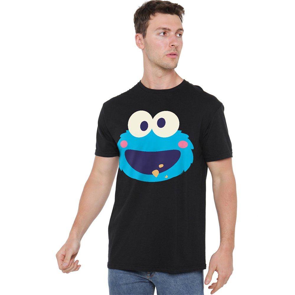 Black - Sesame Street - Sesame Street Cookie Monster Kawaii Face T Shirt - 1