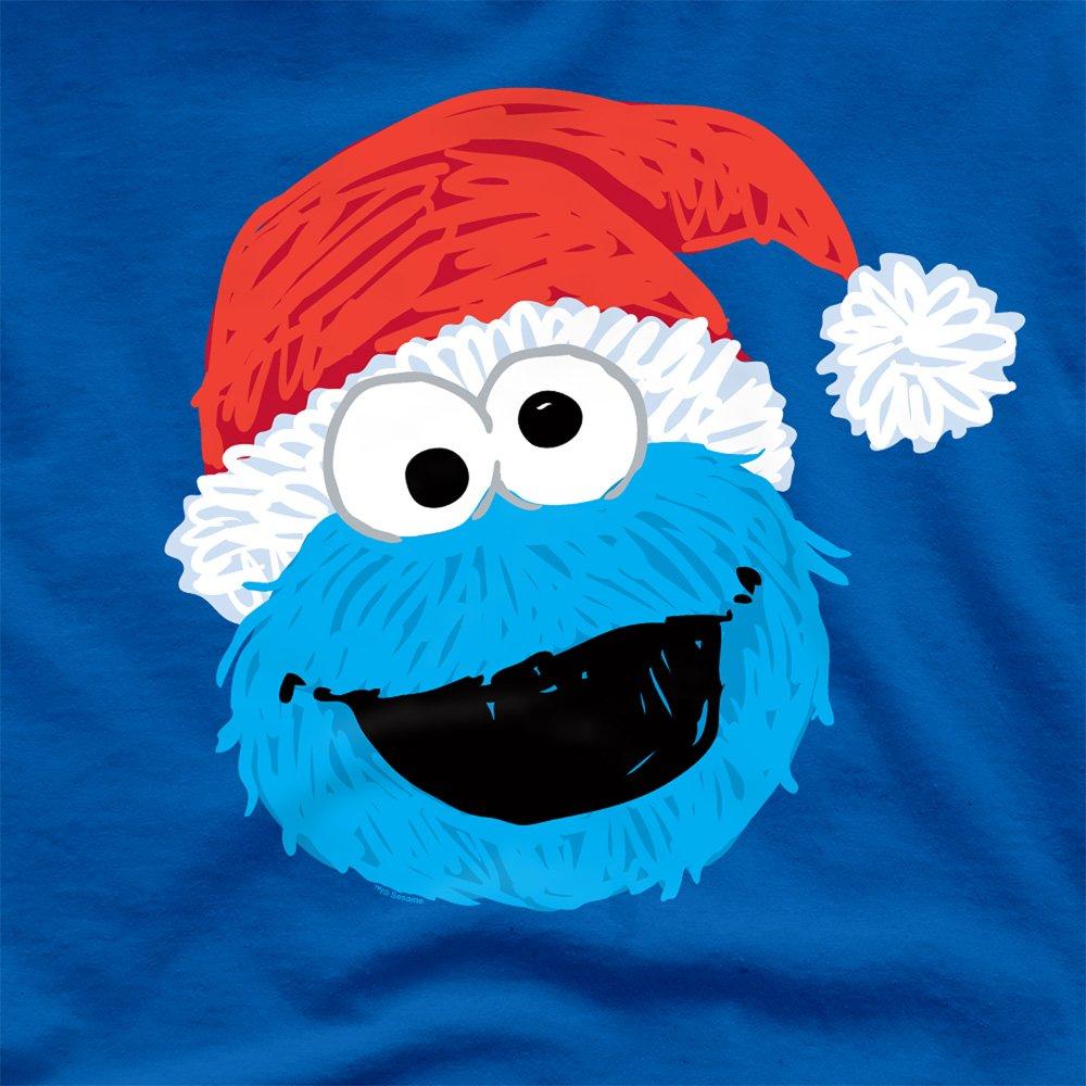 Blue - Sesame Street - Sesame Street Scribble Christmas Cookie Monster T - 2