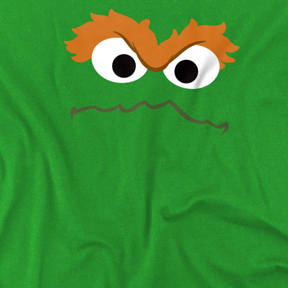Green - Sesame Street - Oscar Face T-Shirt - 2