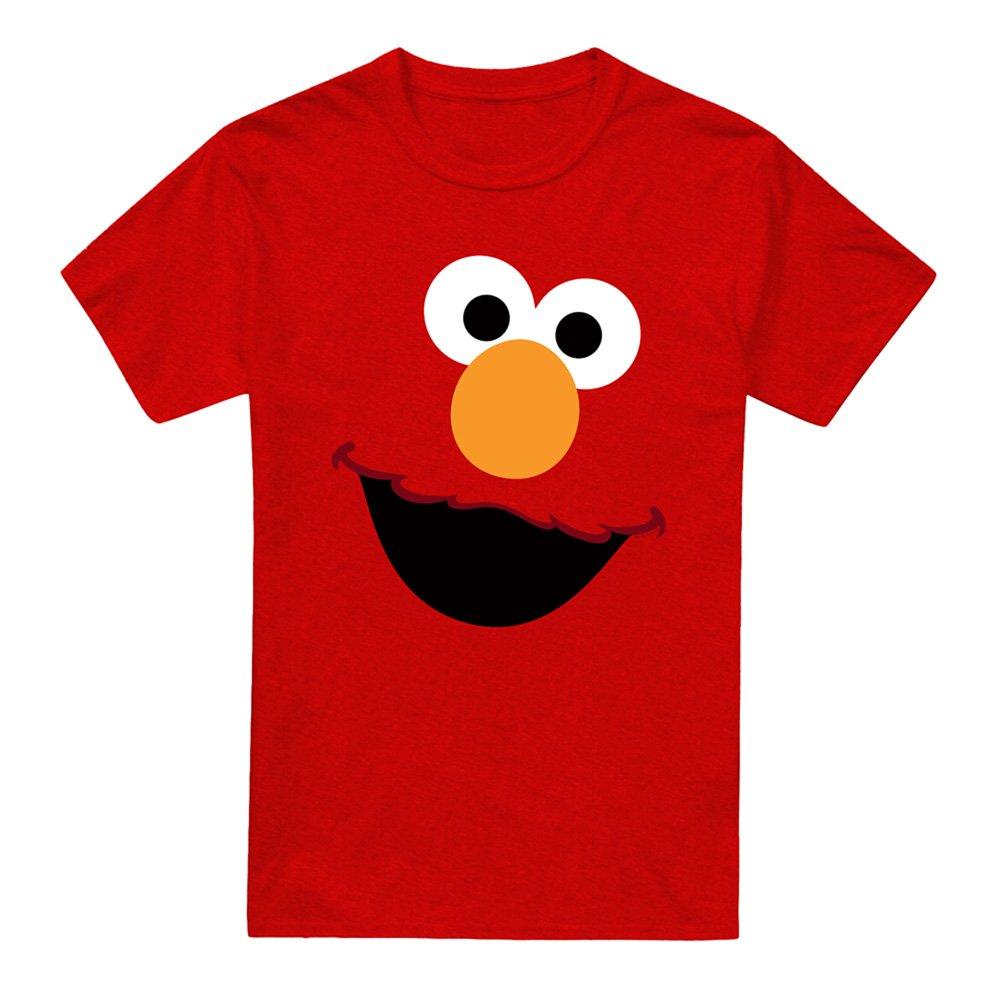 Red - Sesame Street - Sesame Street Elmo Face T-Shirt Red - 4