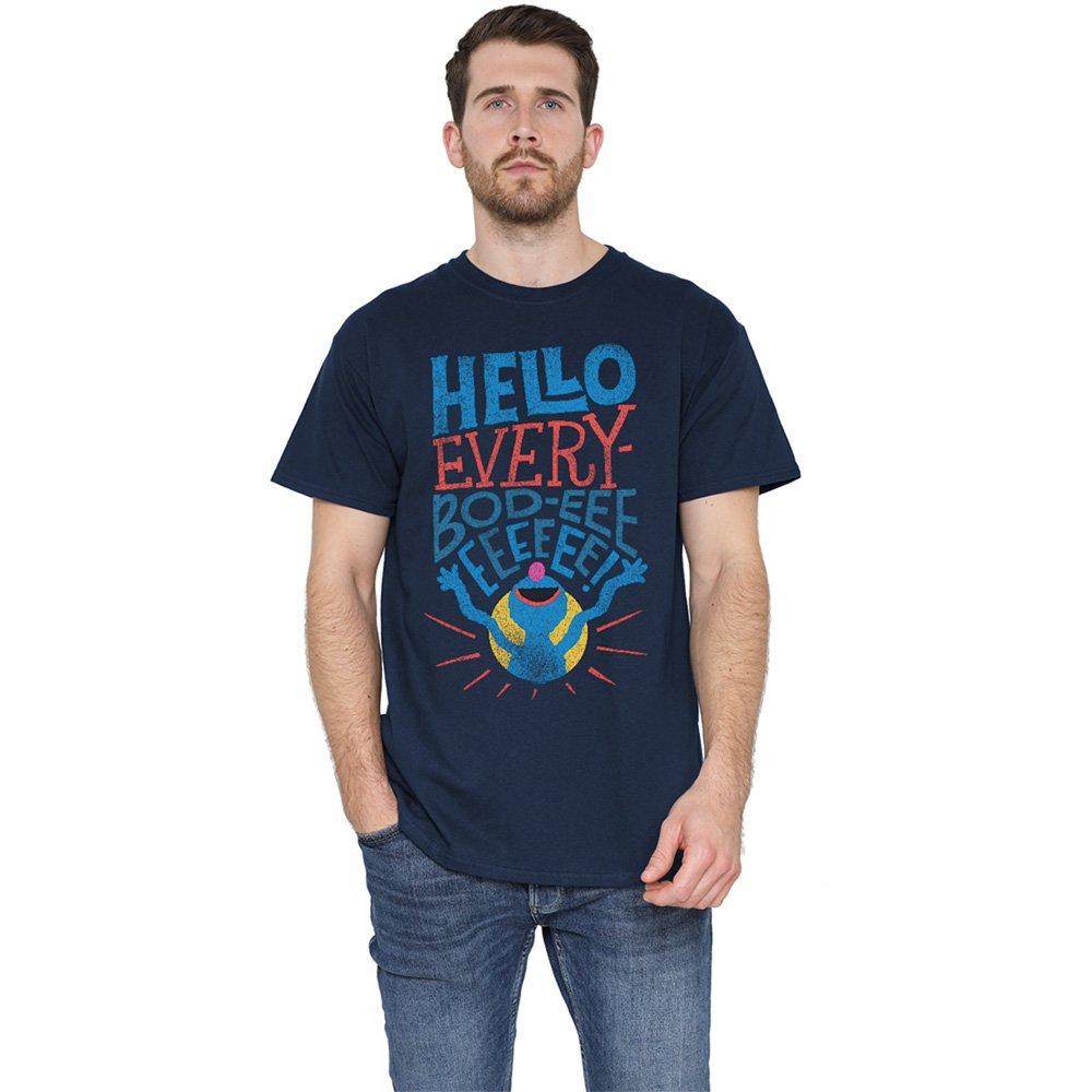 Navy - Sesame Street - Sesame Street Grover Hello Everybody T Shirt Navy - 1
