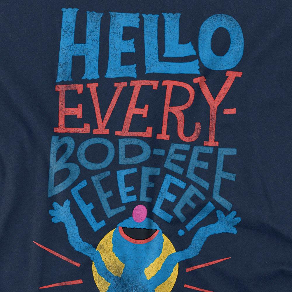 Navy - Sesame Street - Sesame Street Grover Hello Everybody T Shirt Navy - 2