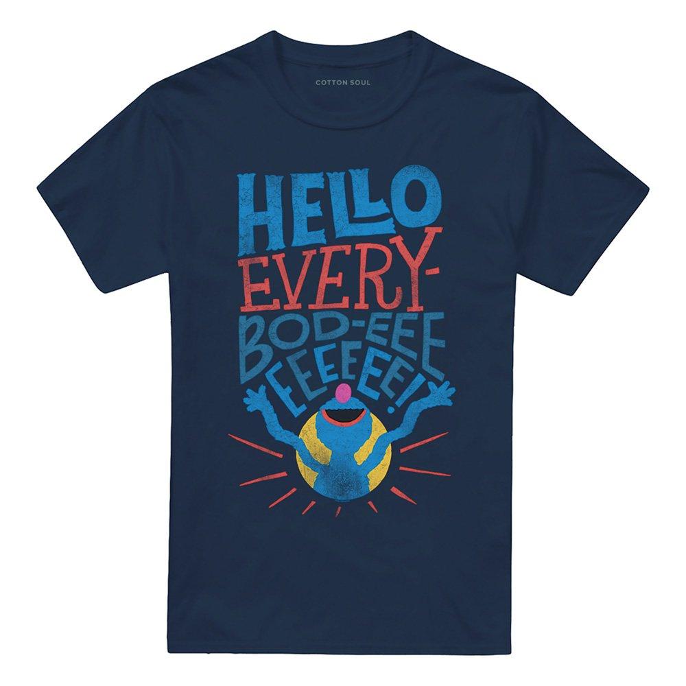 Navy - Sesame Street - Sesame Street Grover Hello Everybody T Shirt Navy - 4