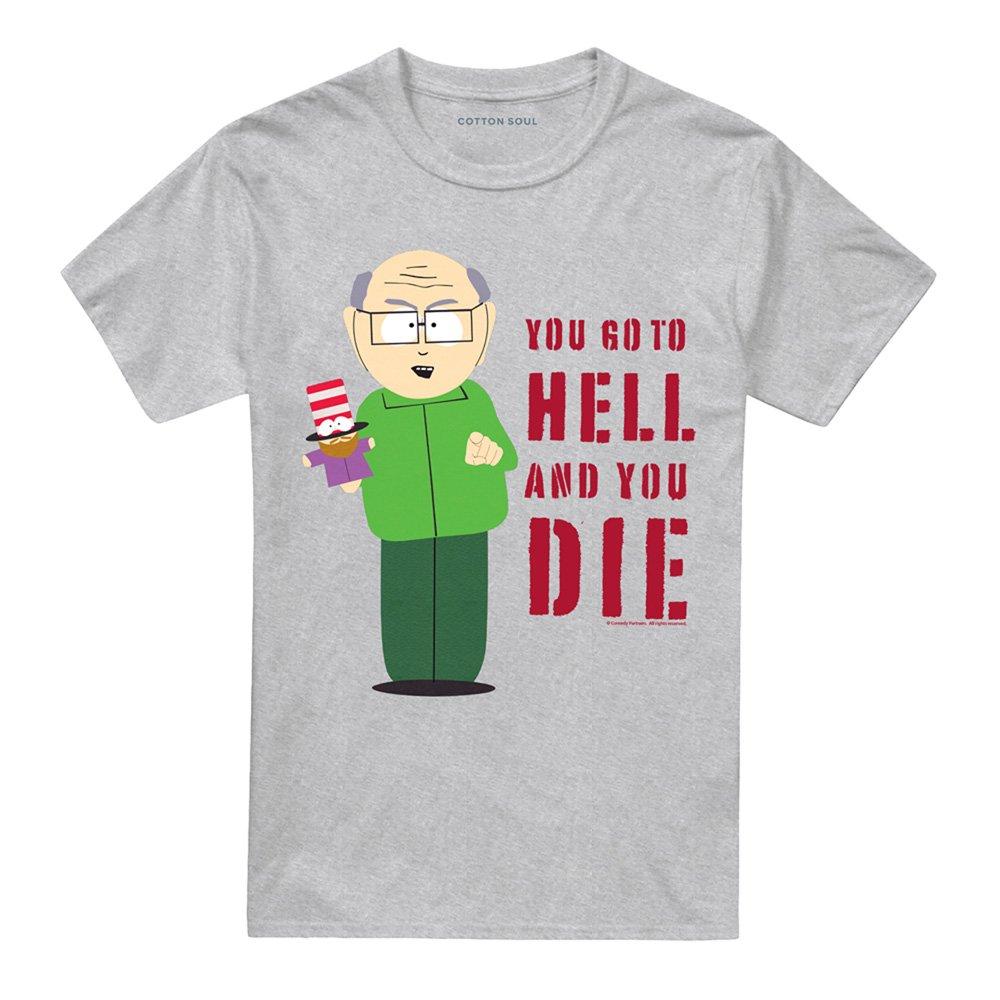 Grey - South Park - South Park Mr. Garrison Hell T Shirt Athletic Hea - 4
