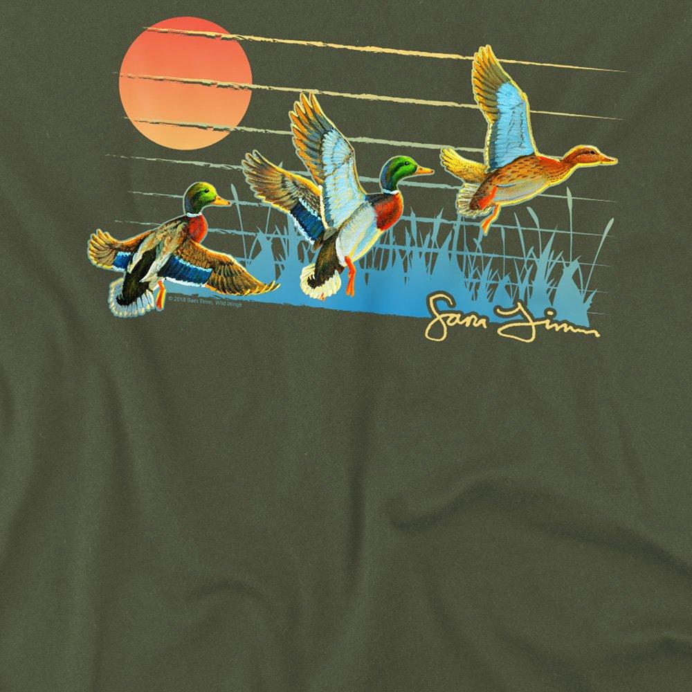 Green - Other - Wild Wings Three Ducks T Shirt Military Green - 2