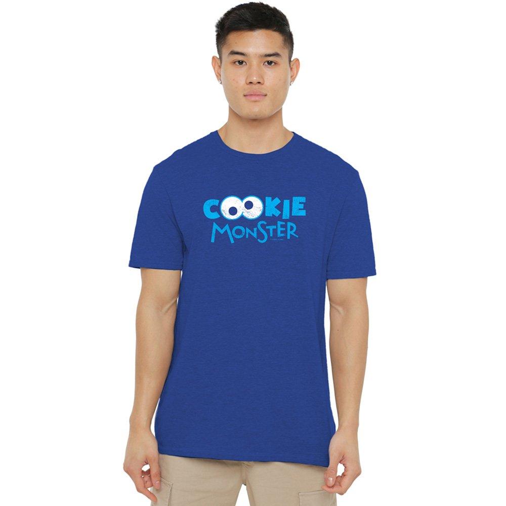 Blue - Sesame Street - Sesame Street Cookie Eyes T-Shirt Royal - 1