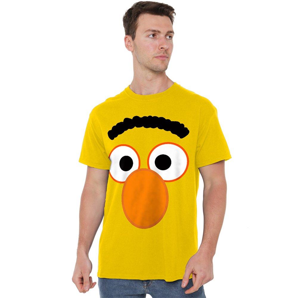Yellow - Sesame Street - Sesame Street Bert Eyes T Shirt Yellow - 1