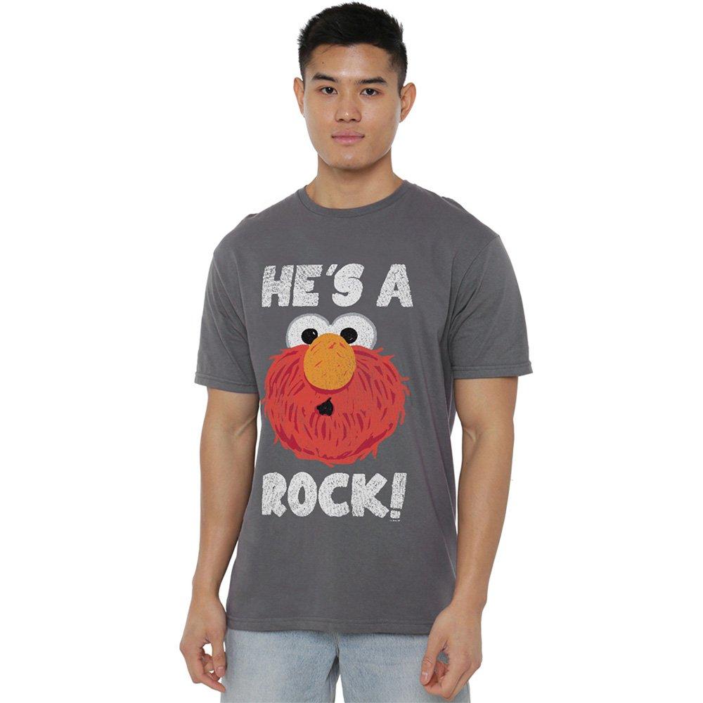 Grey - Sesame Street - Sesame Street HeS A Rock T Shirt Charcoal - 1