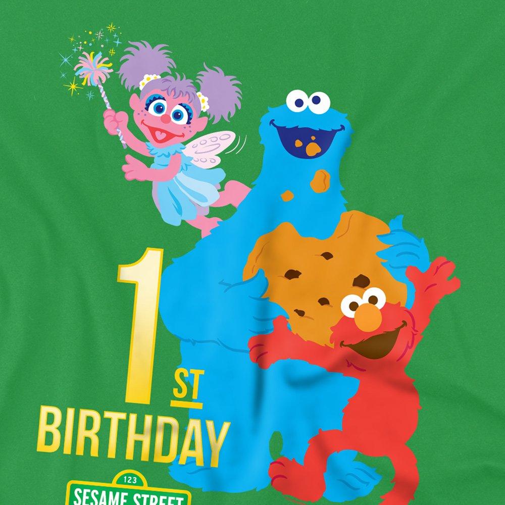 Green - Sesame Street - Sesame Street 1St Birthday T Shirt Kelly Green - 2