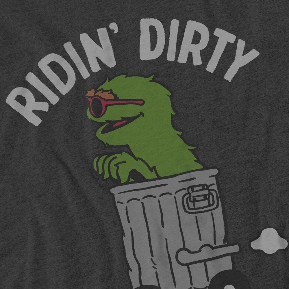 Grey - Sesame Street - Sesame Street Ridin Dirty T-Shirt Charcoal - 2