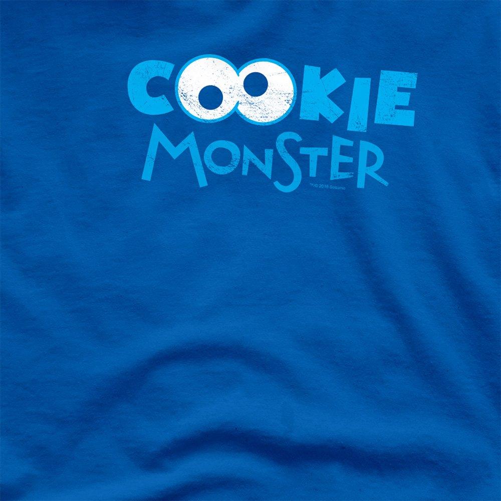 Blue - Sesame Street - Sesame Street Cookie Eyes T Shirt Royal - 2
