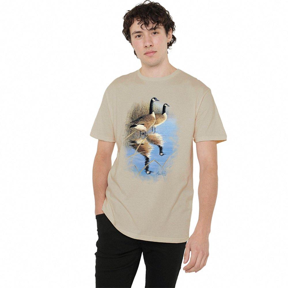 Yellow - Other - Wildlife Morning Reflections Canada Geese T Shirt - 1