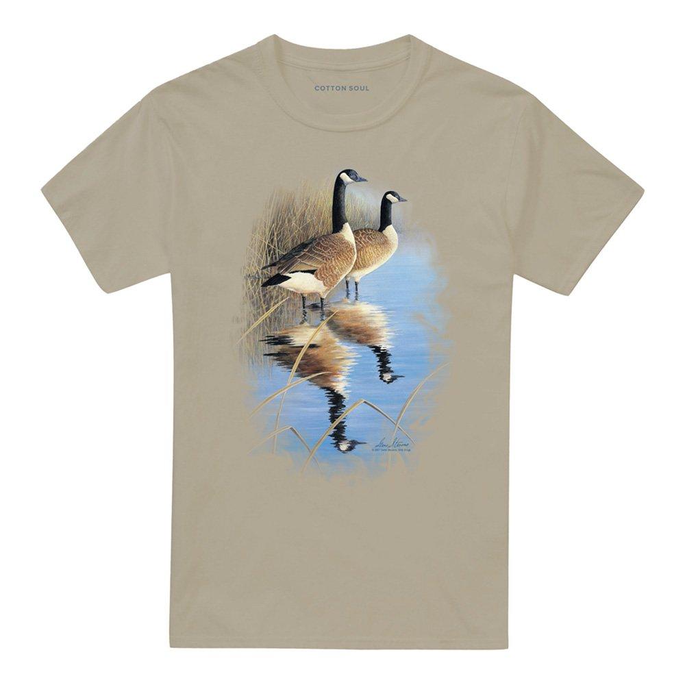 Yellow - Other - Wildlife Morning Reflections Canada Geese T Shirt - 4
