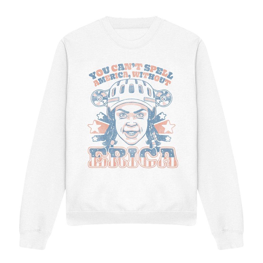 White - Stranger Things - Stranger Things Erica America Sweatshirt White - 4