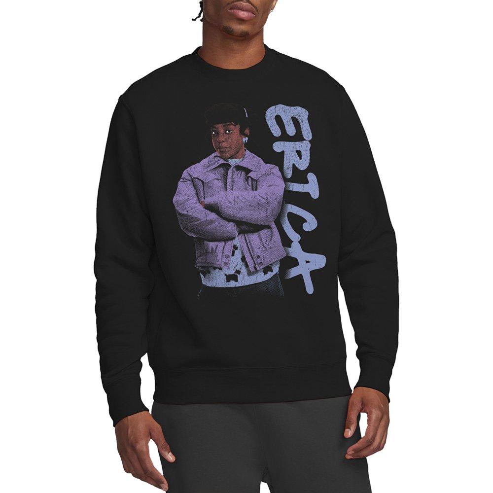 Black - Stranger Things - Stranger Things Erica Neo Homage Sweatshirt Black - 1