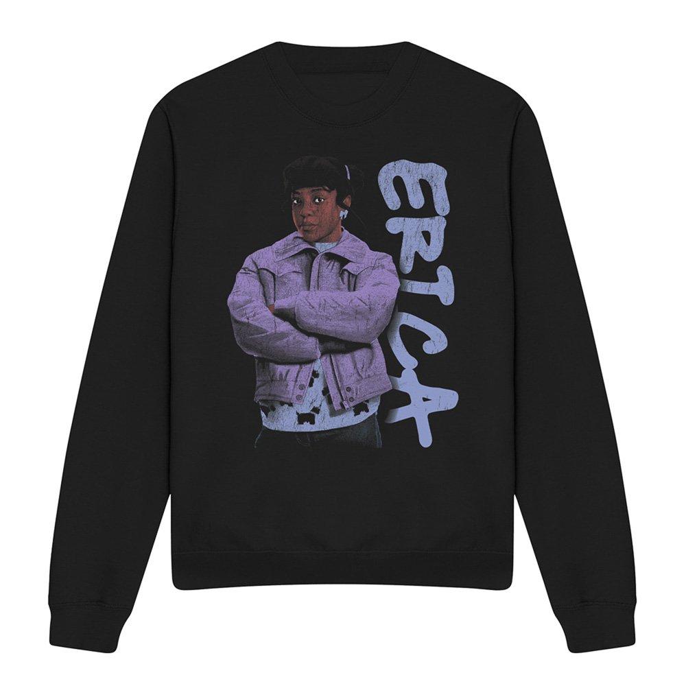 Black - Stranger Things - Stranger Things Erica Neo Homage Sweatshirt Black - 4