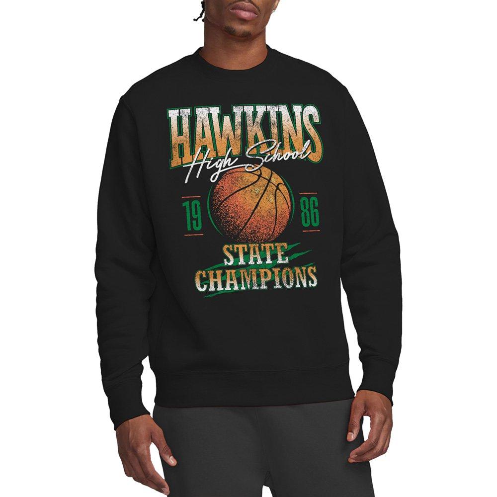 Black - Stranger Things - Stranger Things Hawkins Champions Sweatshirt Blac - 1