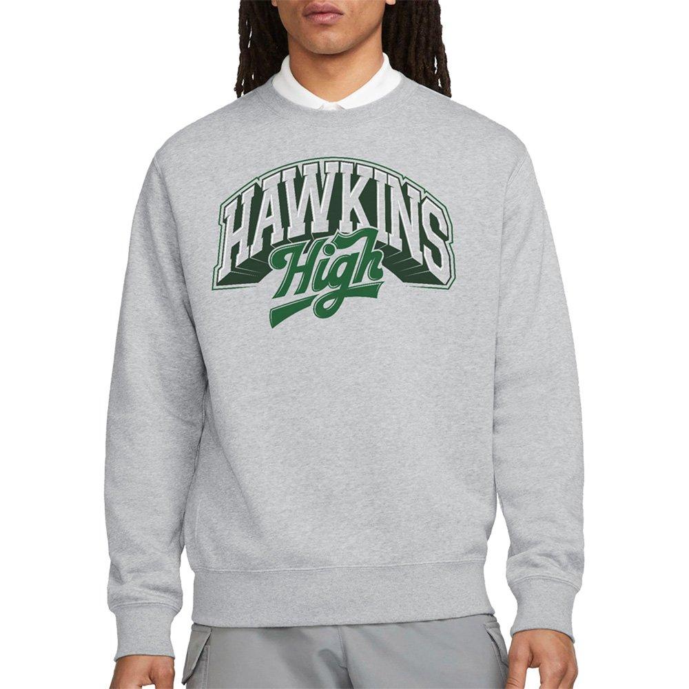 Light Grey - Stranger Things - Stranger Things Hawkins High Logo Sweatshirt Athl - 1
