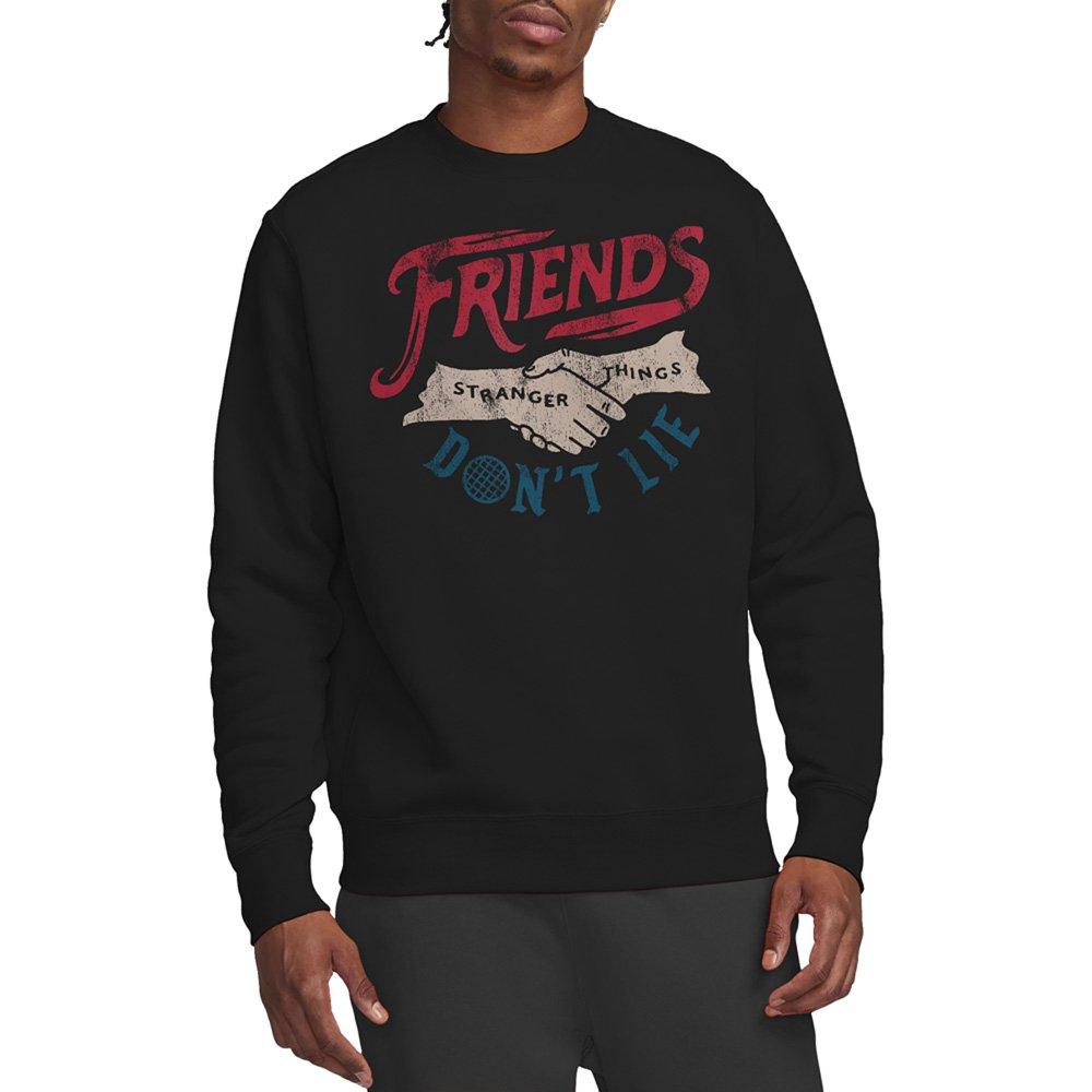 Black - Stranger Things - Stranger Things Friends DonT Lie Sweatshirt Blac - 1