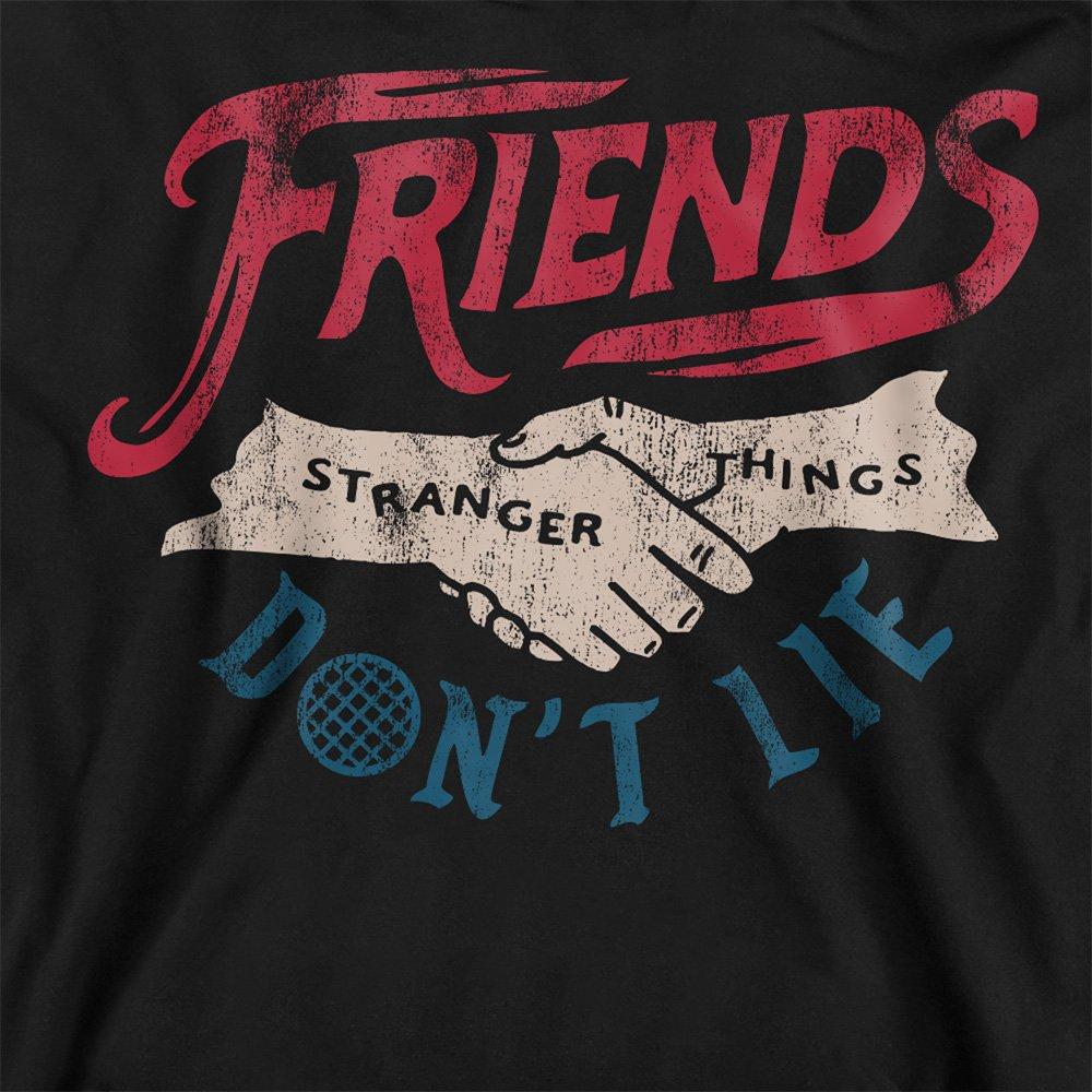Black - Stranger Things - Stranger Things Friends DonT Lie Sweatshirt Blac - 2