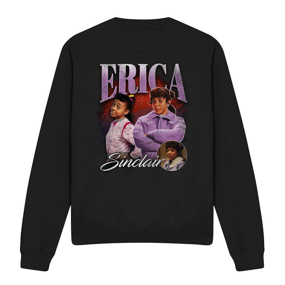 Black - Stranger Things - Stranger Things Erica Homage Sweatshirt Black - 4