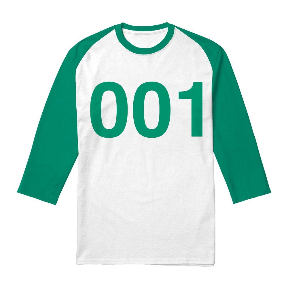Multi - Squid Game - Squid Game Player 001 3 4 Baseball T-Shirt White - 1