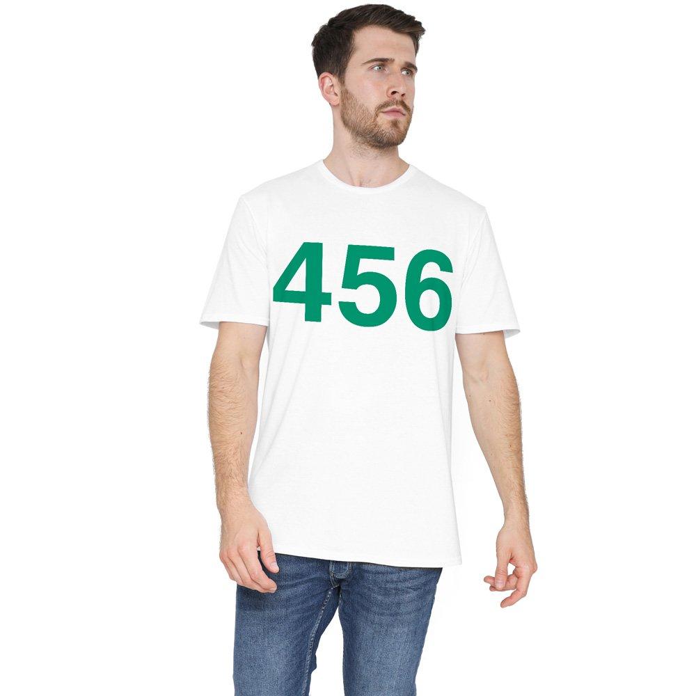 White - Squid Game - Squid Game Player 456 T-Shirt White - 1