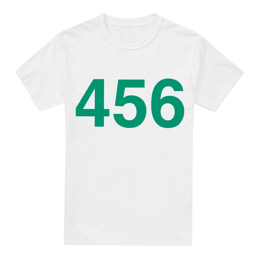 White - Squid Game - Squid Game Player 456 T-Shirt White - 4