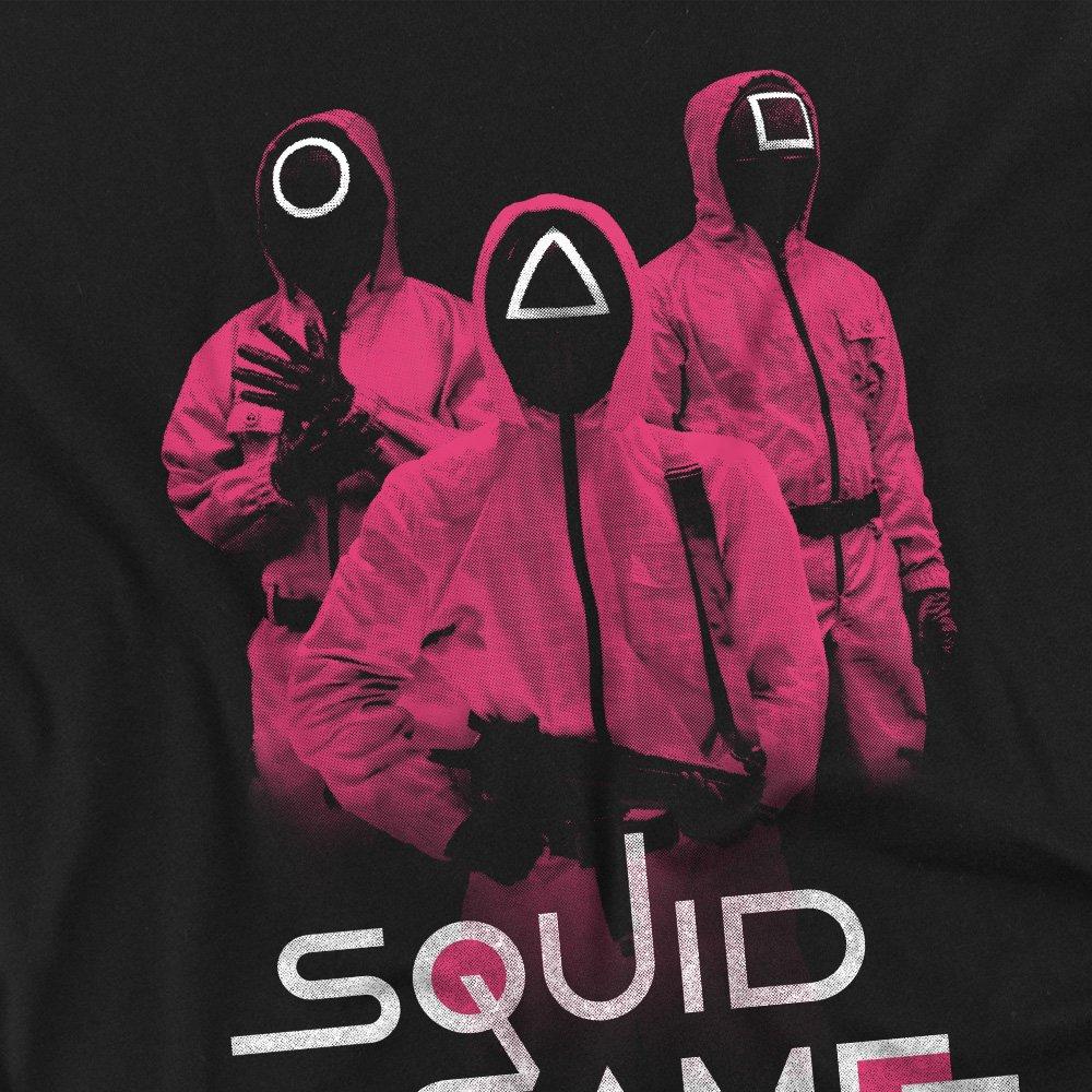 Black - Squid Game - SQUID GAME GUARDS AT THE READY T-Shirt Black - 2