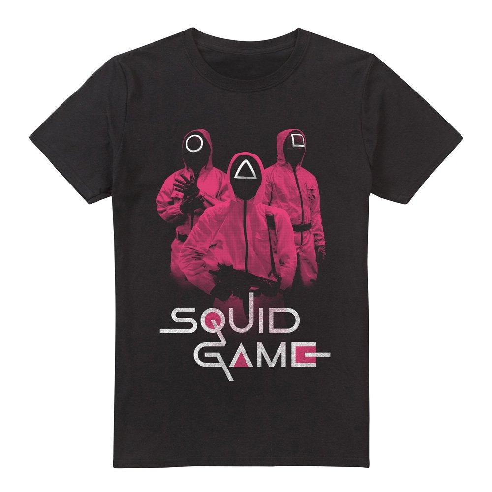 Black - Squid Game - SQUID GAME GUARDS AT THE READY T-Shirt Black - 4