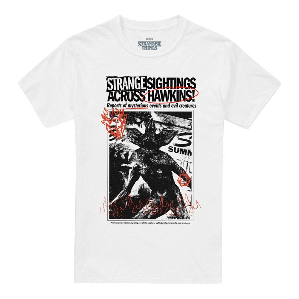 White - Stranger Things - Stranger Things Newspaper Demogorgon Sighting T-Sh - 4