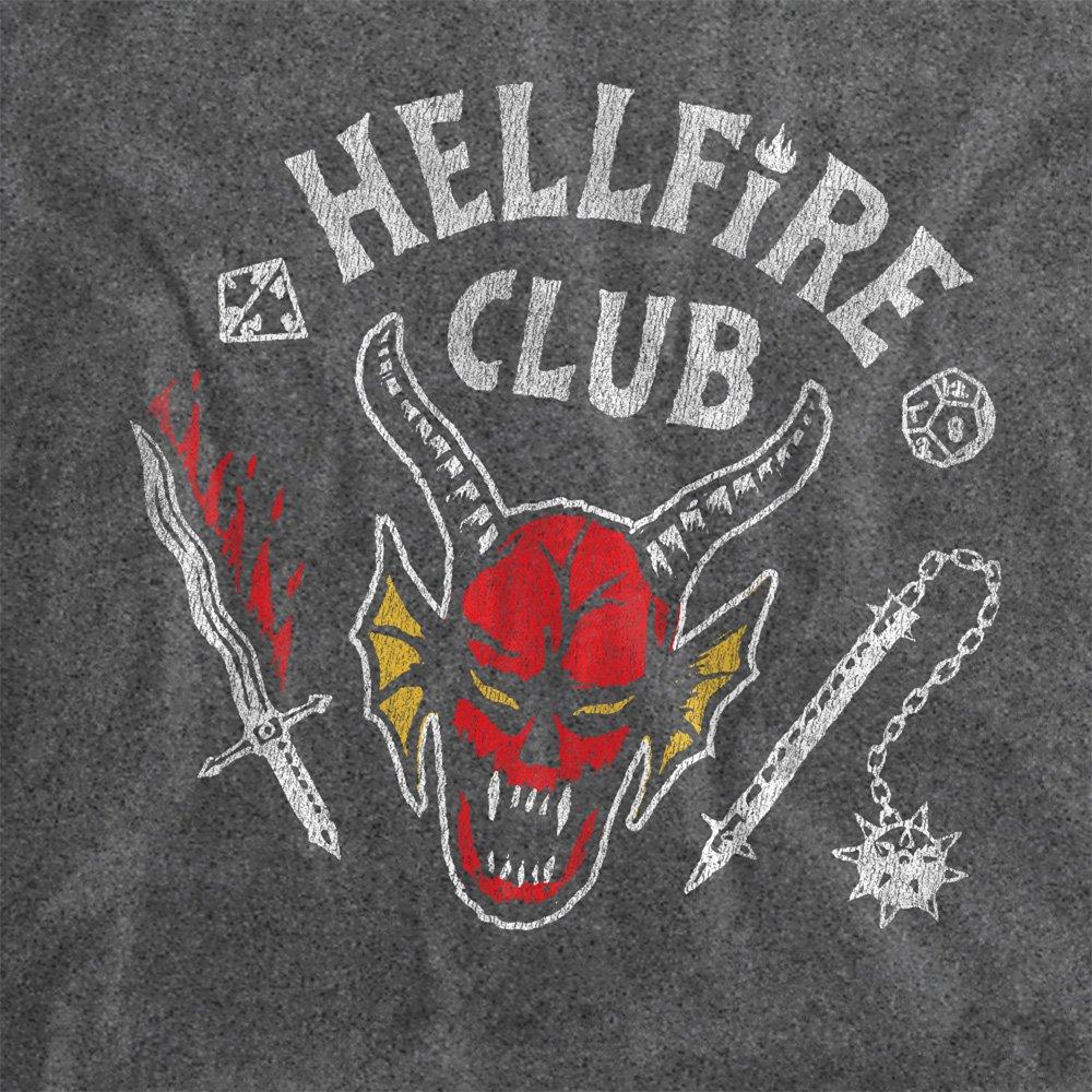 Black - Stranger Things - Stranger Things Hellfire Club Invert T-Shirt Blac - 2