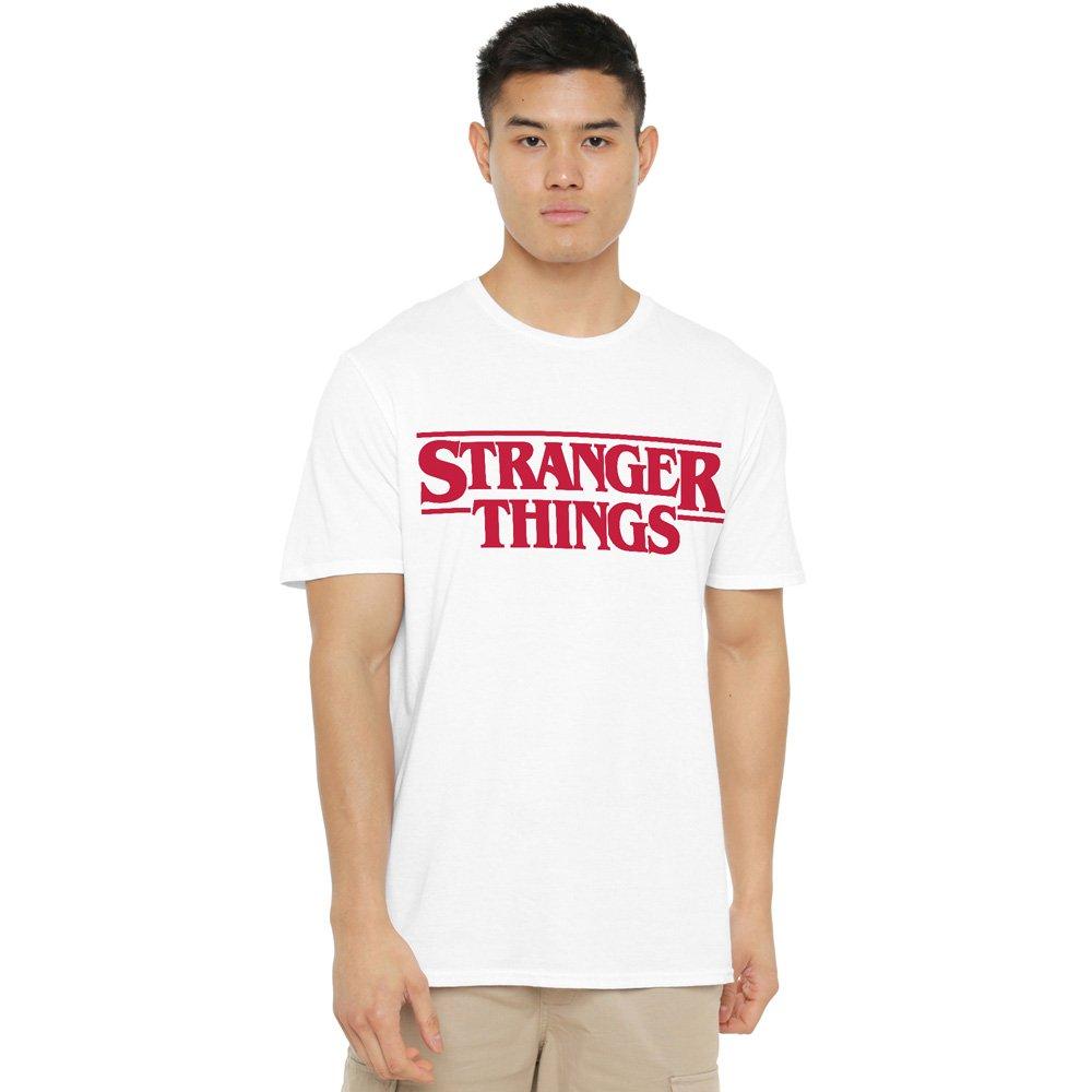 White - Stranger Things - Stranger Things Main Logo T-Shirt White - 1