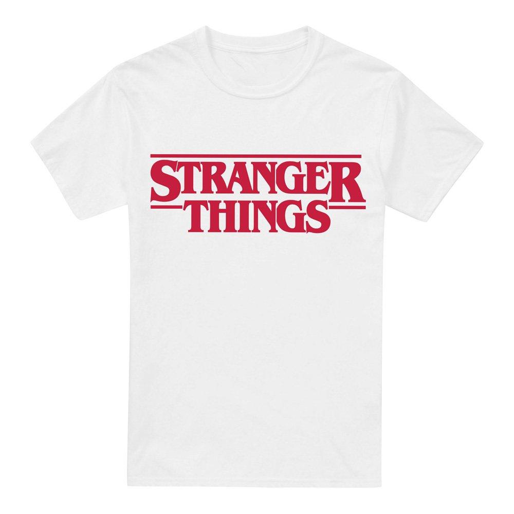 White - Stranger Things - Stranger Things Main Logo T-Shirt White - 4