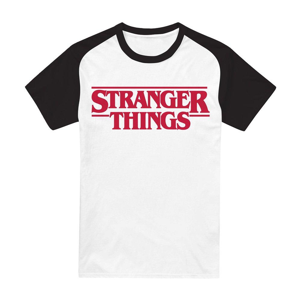 Multi - Stranger Things - Stranger Things Main Logo Raglan Short Sleeve Base - 1