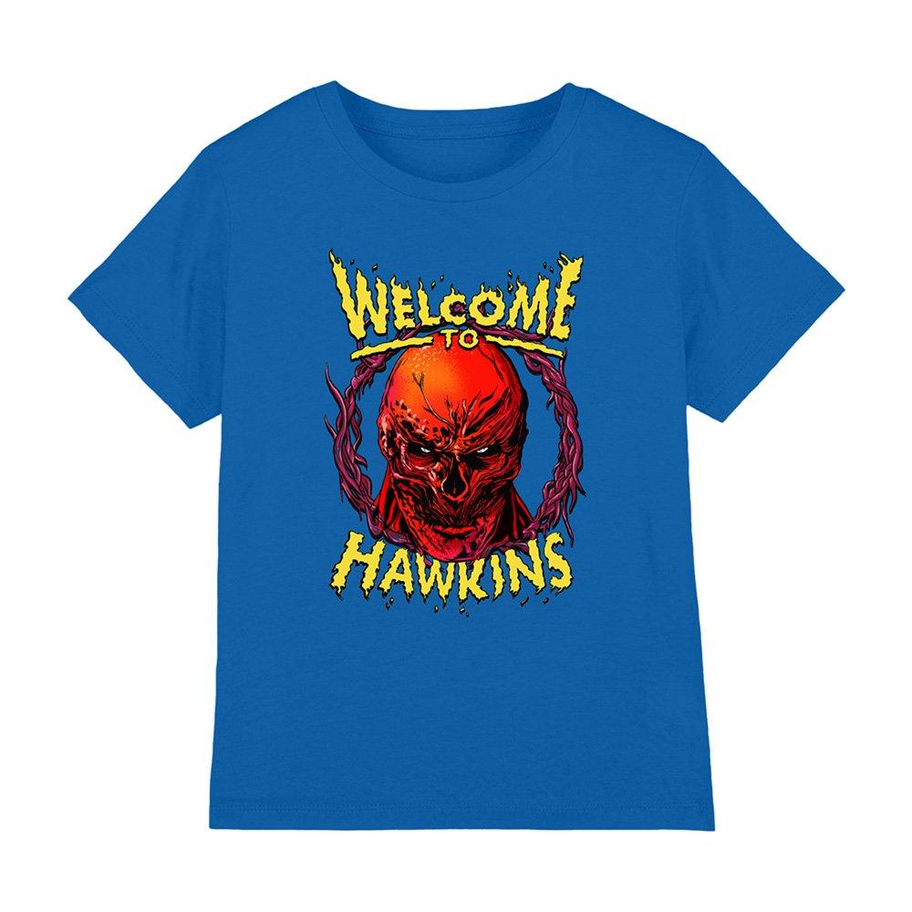 Stranger Things Boys Vecna Welcome To Hawkins Kids T-Sh - Blue - 12-13 Year